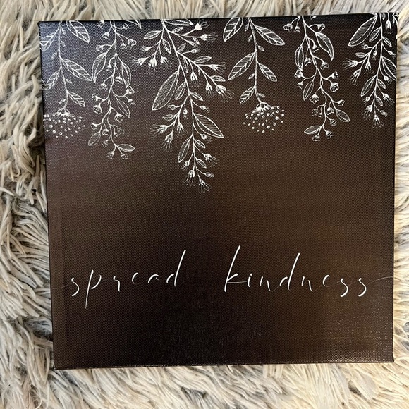 Other - New 8 1/2 x 8 1/2 Kindness Wall Canvas with a hook on the back for hanging